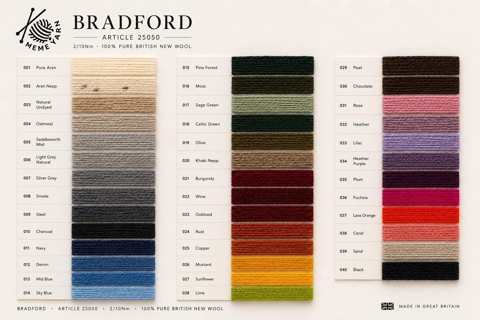 Bradford British Wool 2/10Nm